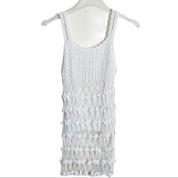 Unbranded Tops - WHITE Crochet Double Strap Tank Top Small